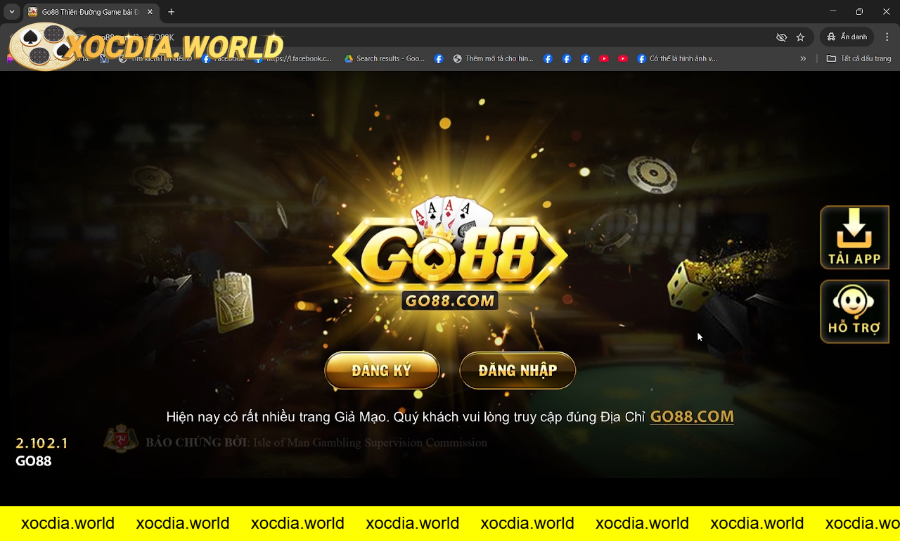 Đăng nhập tài khoản Go88