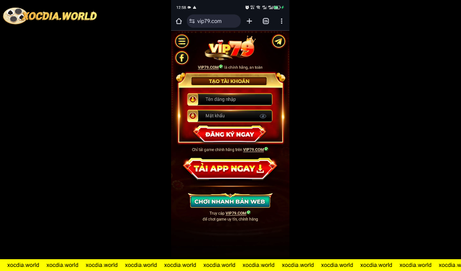 Chọn tải app ngay